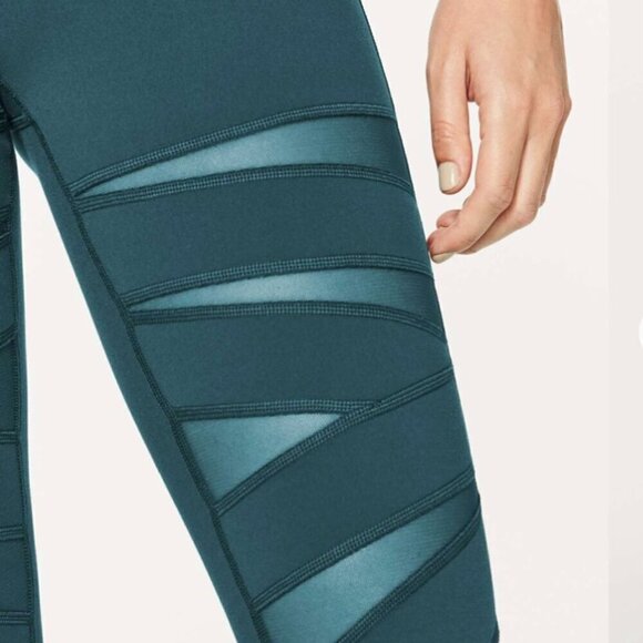 Lululemon Wunder Under Pant (Hi-Rise) (Tech Mesh 31") Submarine size 2 - Picture 3 of 9